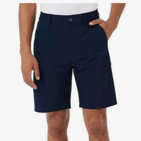 NEW 32 Degrees Men's Size 34 Cool Cargo Shorts Navy Blue Polyester/Elastane - Picture 1 of 8